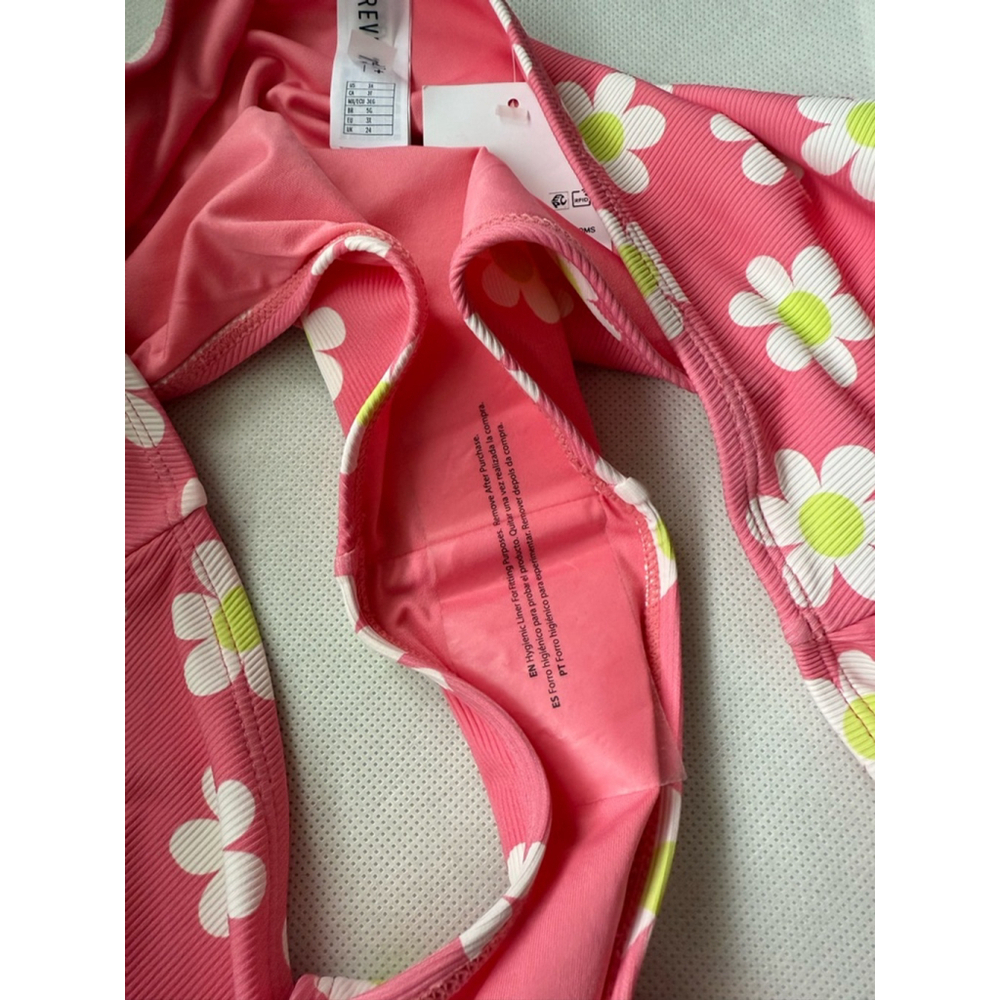 NWT Forever 21 Floral pink and lime bikini bottom size 3X - Picture 5 of 5